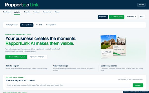 AI Marketing recreated screen preview